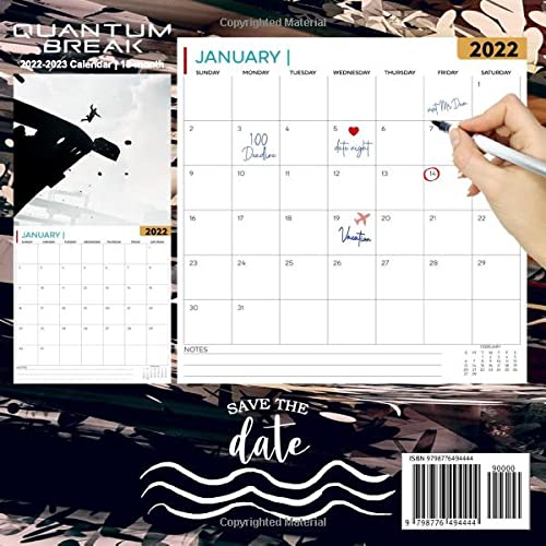 Quantum Break: OFFICIAL 2022 Calendar - Video Game calendar 2022 - Quantum Break -18 monthly 2022-2023 Calendar - Planner Gifts for boys girls kids ... games Kalendar Calendario Calendrier). 7
