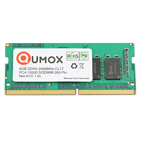 QUMOX 8GB DDR4 2400 2400MHz PC4-19200 PC-19200 (260 Pin) SODIMM Memory 8GB