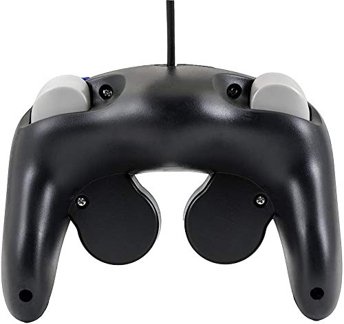 QUMOX Controlador Mando de Juego con Cable Clásico Joypad Gamepad para Nintendo Gamecube Gc y Wii, Negro