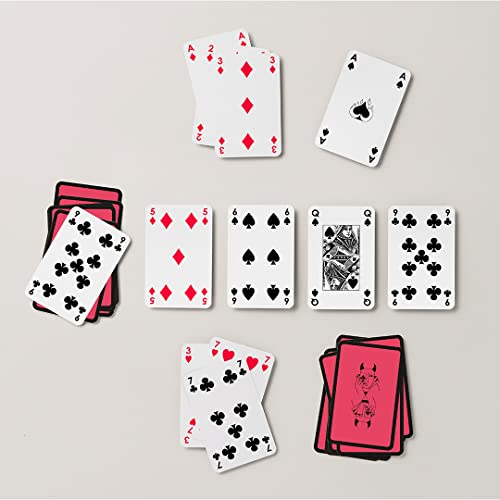 Racing Demon | Juego de cartas tradicional de mesa | Juego completo para 4 jugadores