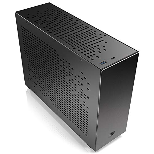 Raijintek OPHION 7L Mini itx Caja compacta para PC con Generoso Flujo de Aire, Oficina, pequeño Cajas Ordenador Aluminio, Tamaño: 101 x 255 x 312 mm, Negro
