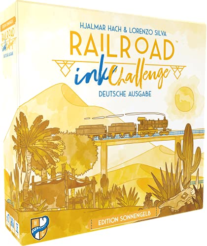 Railroad Ink Edition - Juego de Dados (1-4 Jugadores, a Partir de 8 años), Color Amarillo