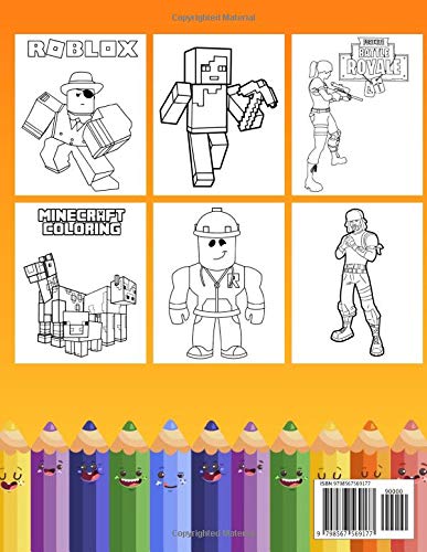 Rainbow Joy - 3 In 1 Gaming Characters Coloring Book: Great Coloring Book for Adults, Teenagers, Tweens, Older Kids, Boys, Girls, Toddlers, Kids