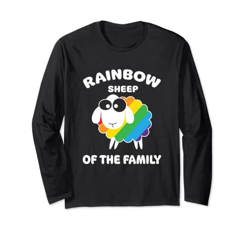 Rainbow Sheep Of The Family Pride Orgullo LGBT Orgullo Homo Manga Larga