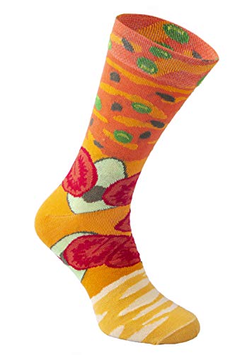 Rainbow Socks - Hombre Mujer Divertidos Calcetines de Hamburguesa Vegana - 2 Pares - Talla 36-40