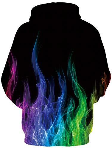 RAISEVERN Youth Mens Snowflake 3D Print Red Xmas Christmas Pullover Hoody with Fake Tie Muscel Wand Pattern Teenager Boys Manga Larga Otoño Invierno Ropa Trajes