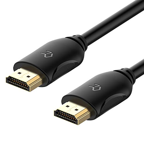 Rankie Cable HDMI de Alta Velocidad, Ethernet, 3D, Vídeo 4K y ARC, 1,8 m, Negro