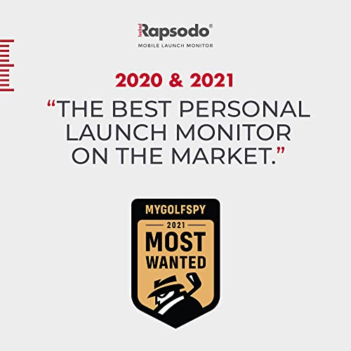 Rapsodo Monitor de lanzamiento móvil para uso en interiores y exteriores con visión satélite GPS y precisión de nivel profesional, iPhone y iPad solamente