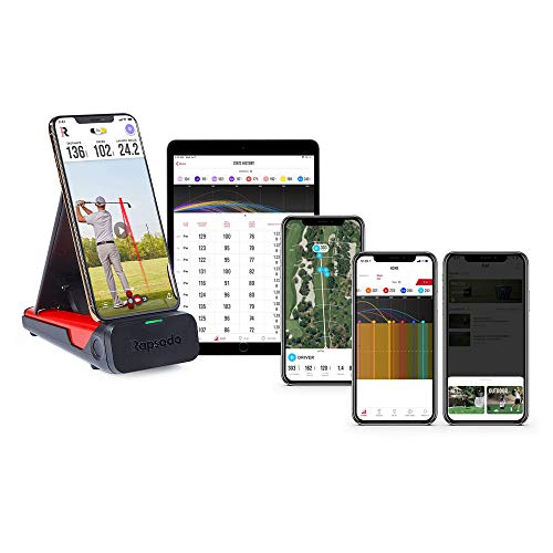 Rapsodo Monitor de lanzamiento móvil para uso en interiores y exteriores con visión satélite GPS y precisión de nivel profesional, iPhone y iPad solamente