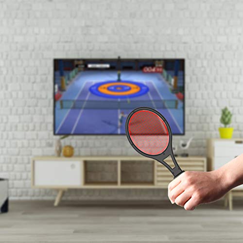 Raqueta de tenis para interruptor, raqueta de tenis azul y rojo con correa ajustable, accesorio de juego para Nintendo Switch