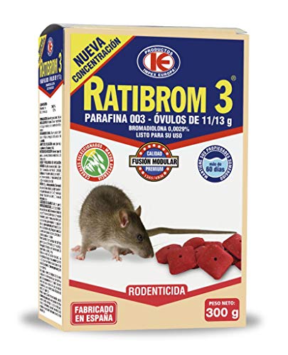 Ratibrom 3 parafina en Óvulos - 300 gr