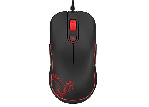 Raton Gaming Ozone M10 - Raton Ergonomico con Cable para Ordenador iniciarse - Sensor Optico, Tecnología Omrom,2000 dpi, Superficien Antideslizante, Ergonómico, USB, Negro
