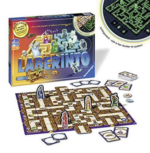 Ravensburger - Laberinto Magico Glow In The Dark, Juego de mesa, 2-4 Jugadores, Edad recomendada 7+ - Dimensiones 27 x 37 x 6 cm