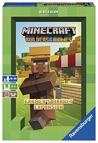 Ravensburger Minecraft Farmer's Market Expansion - Versión española, Light Strategy Game, 2-4 Jugadores, Edad recomendada 8+ (26869)