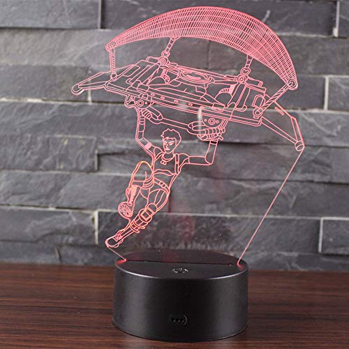 Ray-Velocity 3D Lámpara LED luz de la Noche 7 Cambiar el Color Botón Táctil Regalo de para el Hogar Decoración para Niños