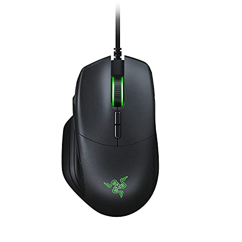 Razer Basilisk, Ratón con Cable para Juegos FPS, con Sensor Óptico de 16000 DPI, 5G, Interruptor DPI Extraíble y Rueda de Desplazamiento Personalizable, USB, Negro