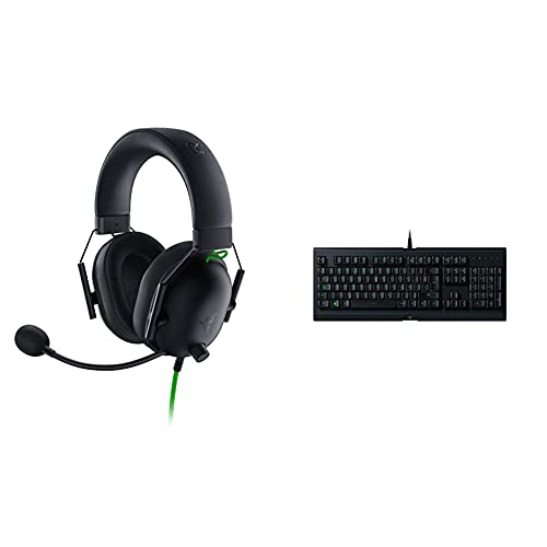 Razer Blackshark V2 X Auriculares Premium Para Juegos De Deportes Electrónicos + Cynosa Lite - Teclado Para Juegos Con Interruptores De Membrana De Resorte Suave