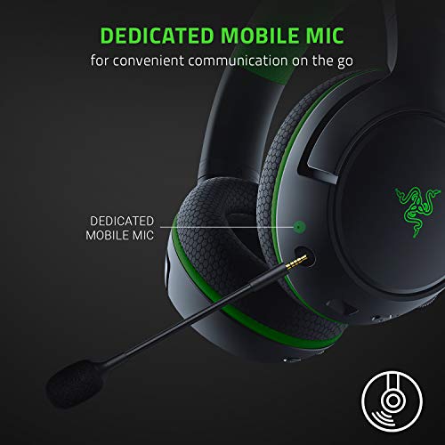 Razer Kaira Pro - Auriculares inalámbricos para juegos para Xbox One + Xbox Series X / S + PC y juegos Xbox móviles,auriculares inalámbricos,controlador de 50 mm, micrófono supercardioide, negro/verde