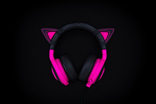 Razer - Kitty Ears para auriculares Kraken, compatible con los modelos 2019, TE y X, diseño Individual, color púrpura neón