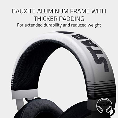 Razer Kraken Stormtrooper Edition Auriculares Gaming Compatible con Multi-Plataforma, con almohadillas de gel (ovaladas rellenas de gel frío), Plateado