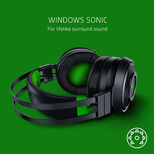 Razer Nari Ultimate para Xbox One - Auriculares inalámbricos HyperSense para juegos para Xbox One + Xbox Series X / S + PC, Auriculares inalámbricos, THX Spatial Audio, Iluminación Chroma RGB