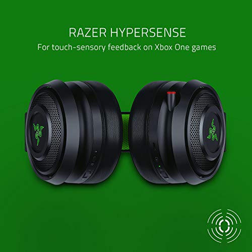 Razer Nari Ultimate para Xbox One - Auriculares inalámbricos HyperSense para juegos para Xbox One + Xbox Series X / S + PC, Auriculares inalámbricos, THX Spatial Audio, Iluminación Chroma RGB