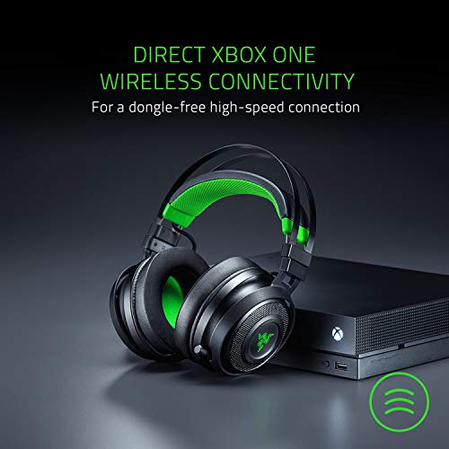 Razer Nari Ultimate para Xbox One - Auriculares inalámbricos HyperSense para juegos para Xbox One + Xbox Series X / S + PC, Auriculares inalámbricos, THX Spatial Audio, Iluminación Chroma RGB