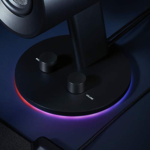 Razer Nommo Chroma - Sistema de Altavoces para Juegos de PC 2.0 (Audio Mediante USB o Conector de 3,5 mm, Control de Graves, diafragma de Fibra de Vidrio de 3", iluminación RGB Chroma)