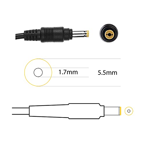 RDY 65W 19V 3.42A Cargador para Portátil ACER Aspire 5741G 5742 5742G E1-521 E1-531 E1-531G E1-570 E1-571 E1-571G Ordenador Fuente de Alimentación Computadora Portátil Adaptador Connector: 5.5 x 1.7mm