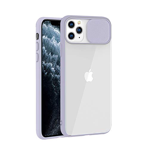 Rdyi6ba8 Funda Compatible con iPhone 11 Pro, Carcasa Trasera Mate PC y Silicona TPU Bordes Resistente a Impactos [Protección de la cámara] Caso para iPhone 11 Pro, Púrpura