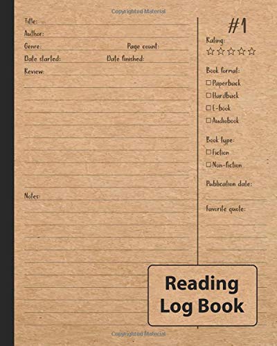 Reading Log Book: For Reviewing All of Your Favorite Books, Reading Journal with Table of Contents & Pre-Numbered Pages