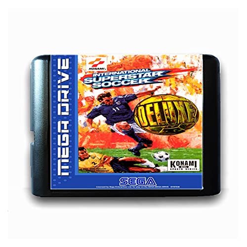 Red plum GAOHEREN Superstar International Soccer Deluxe Fit for 16 bits Sega Maryland Tarjeta de Juego Ajuste for Mega Drive Fit for Genesis Video Game Console PAL USA JAP GHR (Color : JAP Shell)