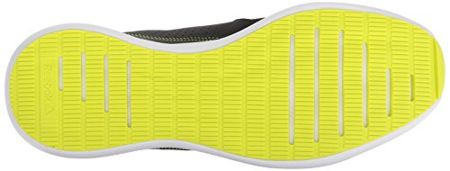 Reebok Men's Driftium Running Shoe, Black/ash Grey/Solar yllw, 7 M US