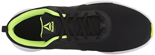 Reebok Men's Driftium Running Shoe, Black/ash Grey/Solar yllw, 7 M US