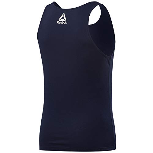 Reebok RC Games Print Logo Tank Camiseta, Hombre, vecnav, S