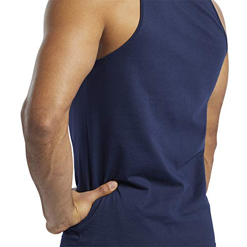 Reebok RC Games Print Logo Tank Camiseta, Hombre, vecnav, S