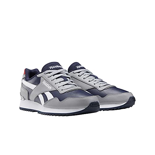 Reebok Royal Glide Ripple Clip, Zapatillas de Running Hombre, Vector Navy/Pure Grey 4/Vector Red, 42.5 EU