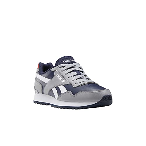 Reebok Royal Glide Ripple Clip, Zapatillas de Running Hombre, Vector Navy/Pure Grey 4/Vector Red, 42.5 EU