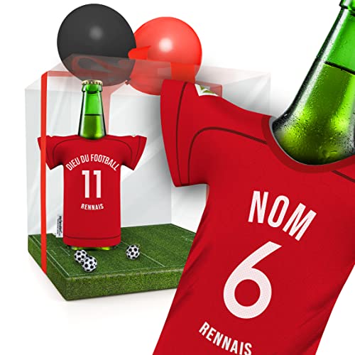 Refrigerador de camiseta personalizado, caja de regalo, artículo para fans de los hombres, apto para FC Stade, novio, abuelo, hermano, cumpleaños, Navidad, Pascua, amigo de MYFANSHIRT.com