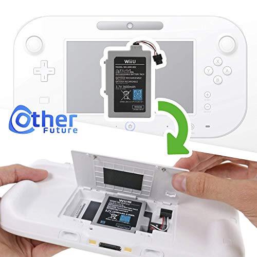 REFURBISHHOUSE Para Wii U Gamepad 3600 MAh Paquete De Batería Recargable De Reemplazo