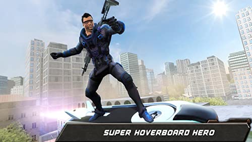 Reglas de supervivencia en Hoverboard Sniper Shooter 3D Juego de acción: Disparar y matar a terrorista Ataque en Battle Simulator Emocionante juego de aventuras