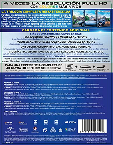 Regreso al Futuro 1-3 (Ed. 35 Aniversario Metálica) (7 Discos) (4K UHD + BD) [Blu-ray]