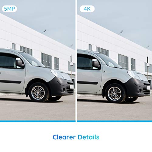 Reolink 4K Cámara Vigilancia Exterior PoE con Detección de Personas/Vehículos, IP66 Impermeable, Alertas Inteligente, 8MP Cámara Bala de Seguridad con Ranura para Tarjeta SD, Lapso de Tiempo RLC-810A