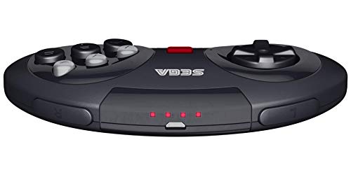 Retrobit - Sega Mega Drive Manette 8 boutons sans fil Bluetooth - Compatible Switch/PC/Mac/Steam/Raspberry Pi/Android/PS3 - Edition Noir [Importación francesa]