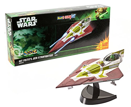Revell Maqueta Star Wars Fisto's Jedi Starfighter, Easy Kit Modello, Escala 1:39 (6688)(06688), 20,2 cm de Largo