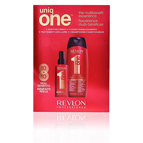 Revlon UniqOne Classic Pack de Tratamiento para el Cabello (Champú 300 ml y Tratamiento Capillar 150ml)
