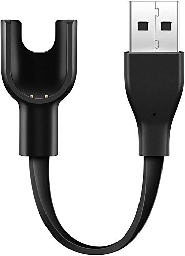 REY Cable Cargador USB para Xiaomi Mi Band 2, Base de Carga y Sincronización de Datos