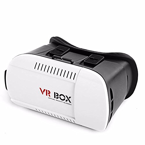 REY Gafas de Realidad Virtual 3D VR Box para Teléfono Móvil Android e iOS, Soporte Universal de 4.7" a 6"