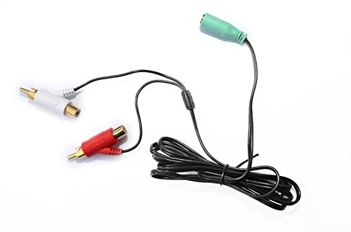 REYTID Cable Divisor de Audio RCA Hembra para Auriculares de Juegos de Playa Tortuga - Chapado en Oro