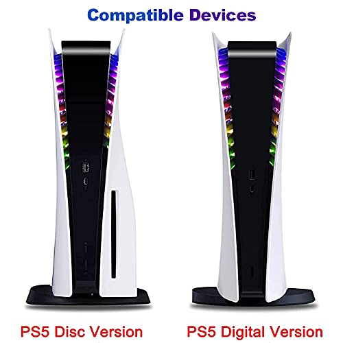 RGB PS5 Tira de Luces LED Sincronización Musical Luces que cambian de Color, Accesorios de decoración de Bricolaje Tiras de Luces para PS5 con Control Remoto por Infrarrojos